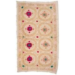 Decorative Large mid 20th C. Suzani from Uzbekistan