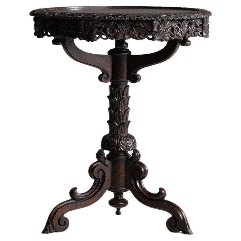 Decorative Lazy Susan Side Table, Scotland, circa 1860 For Sale at 1stDibs