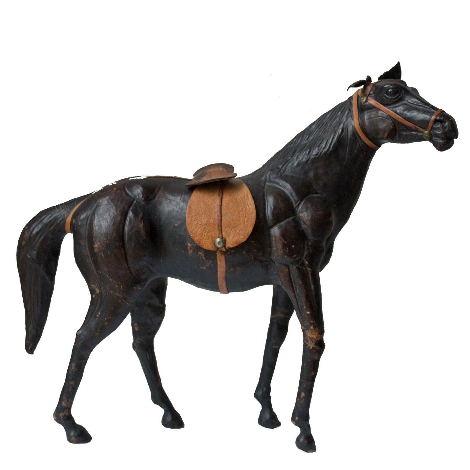 Decorative Leather Horse Model