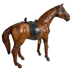 Retro Decorative Leather Horse Model