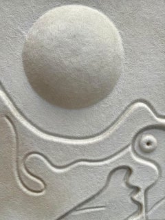 Decorative Lightning Wood and Fiberglass Panel, 1980s