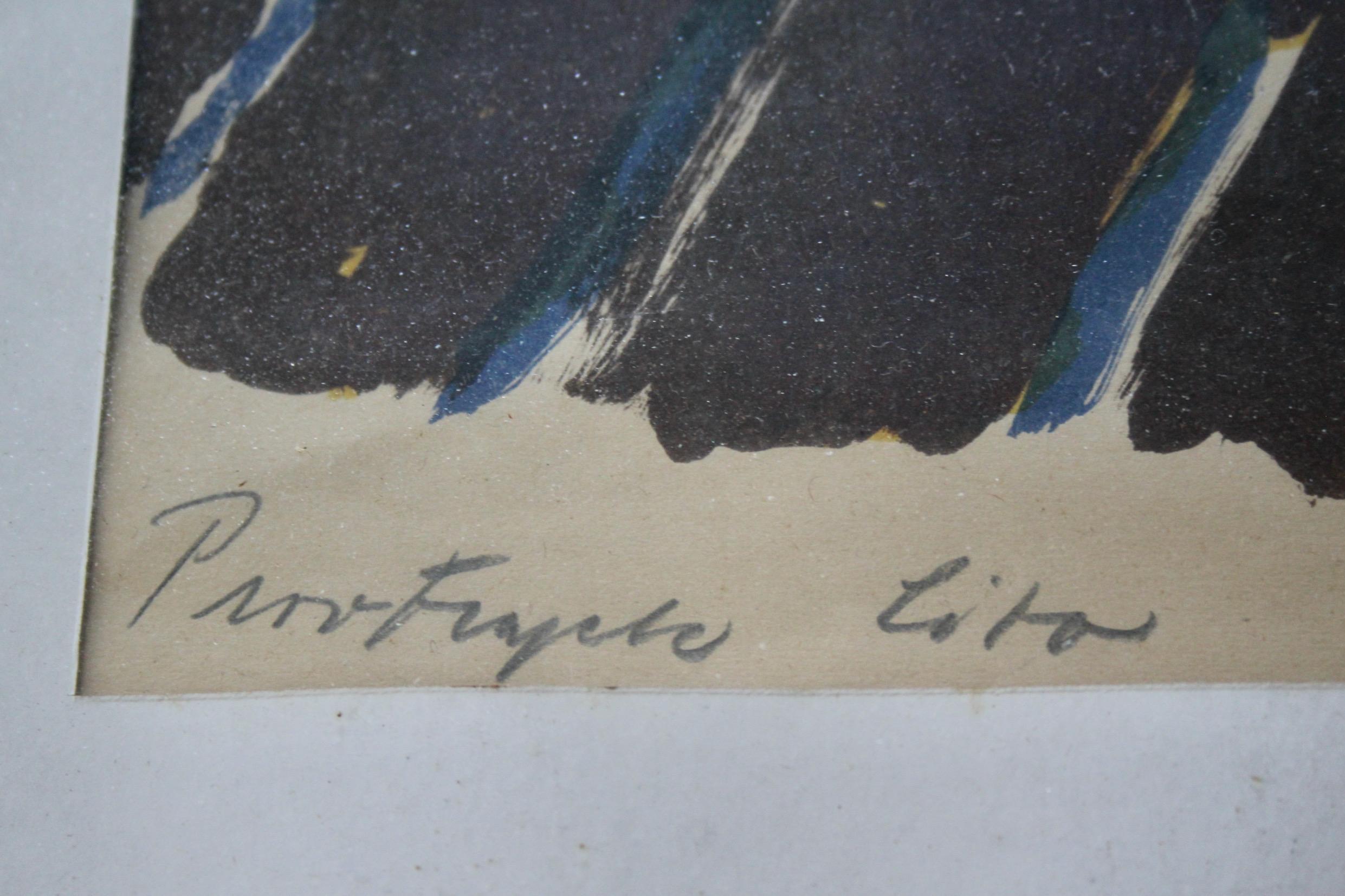 Litografia decorativa firmata e datata 51 in vendita 2