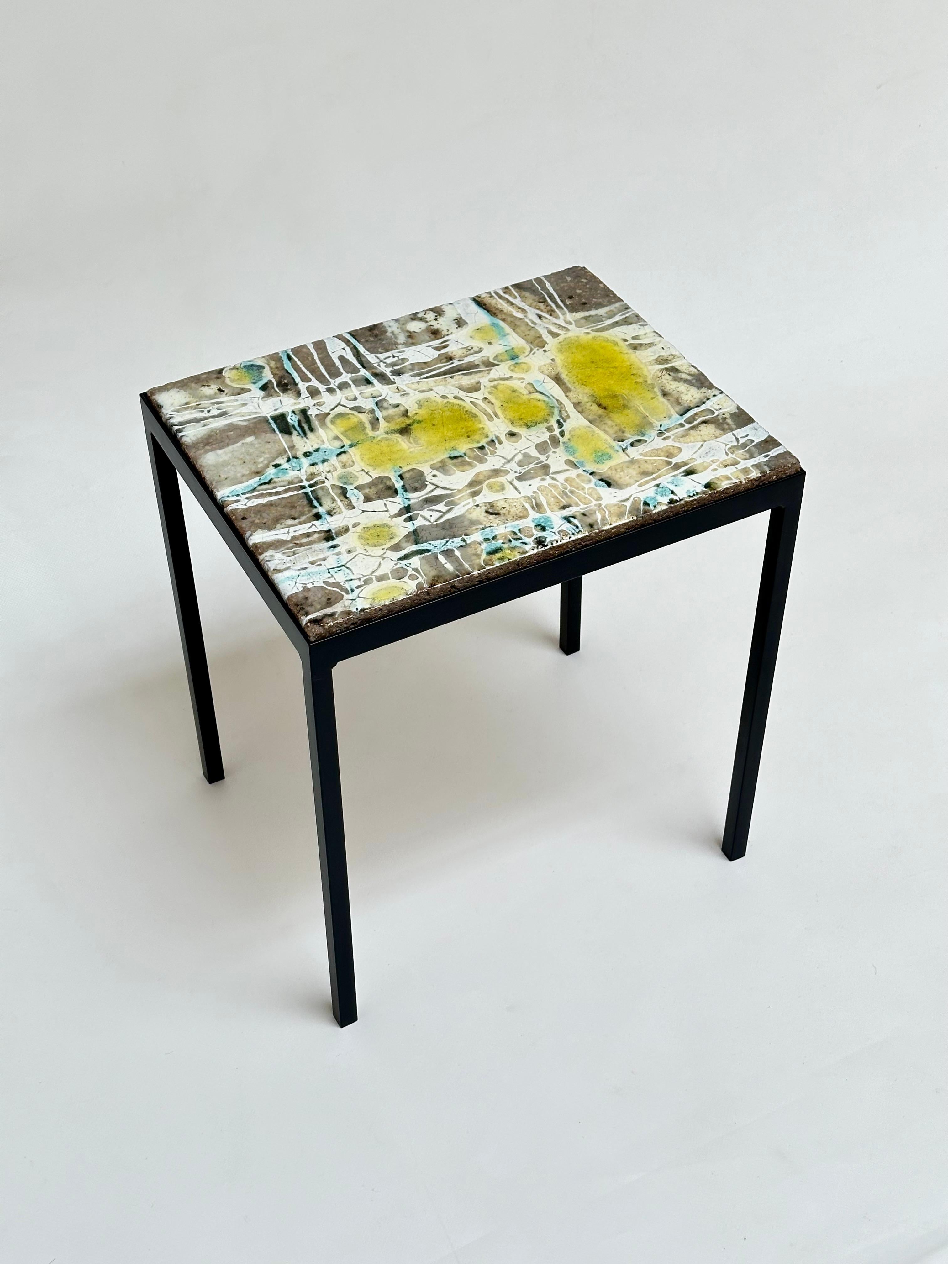 Decorative Low Table, Jo Amado, France 1962 For Sale 2