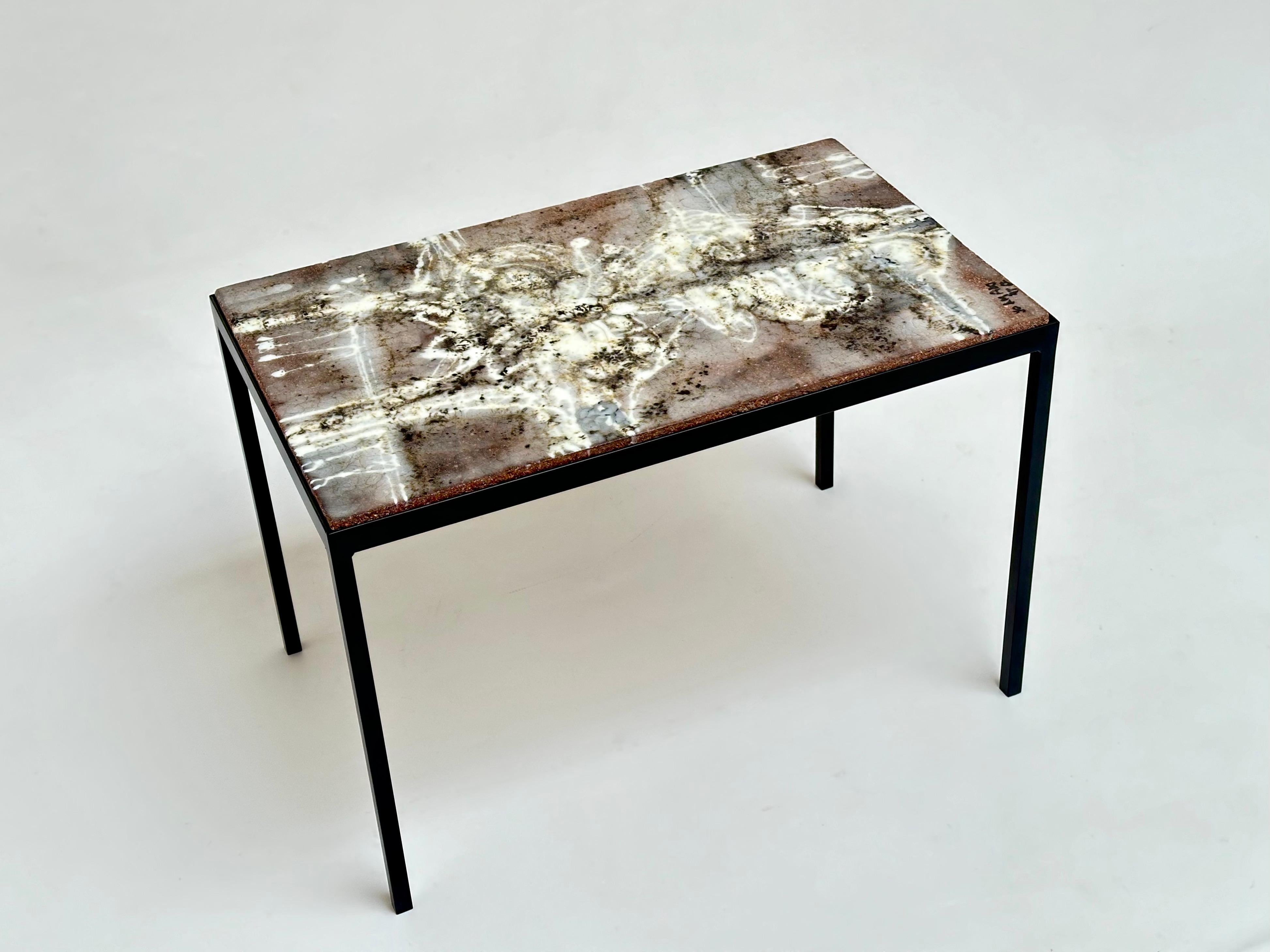 Decorative Low Table, Jo Amado, France 1962 For Sale 1