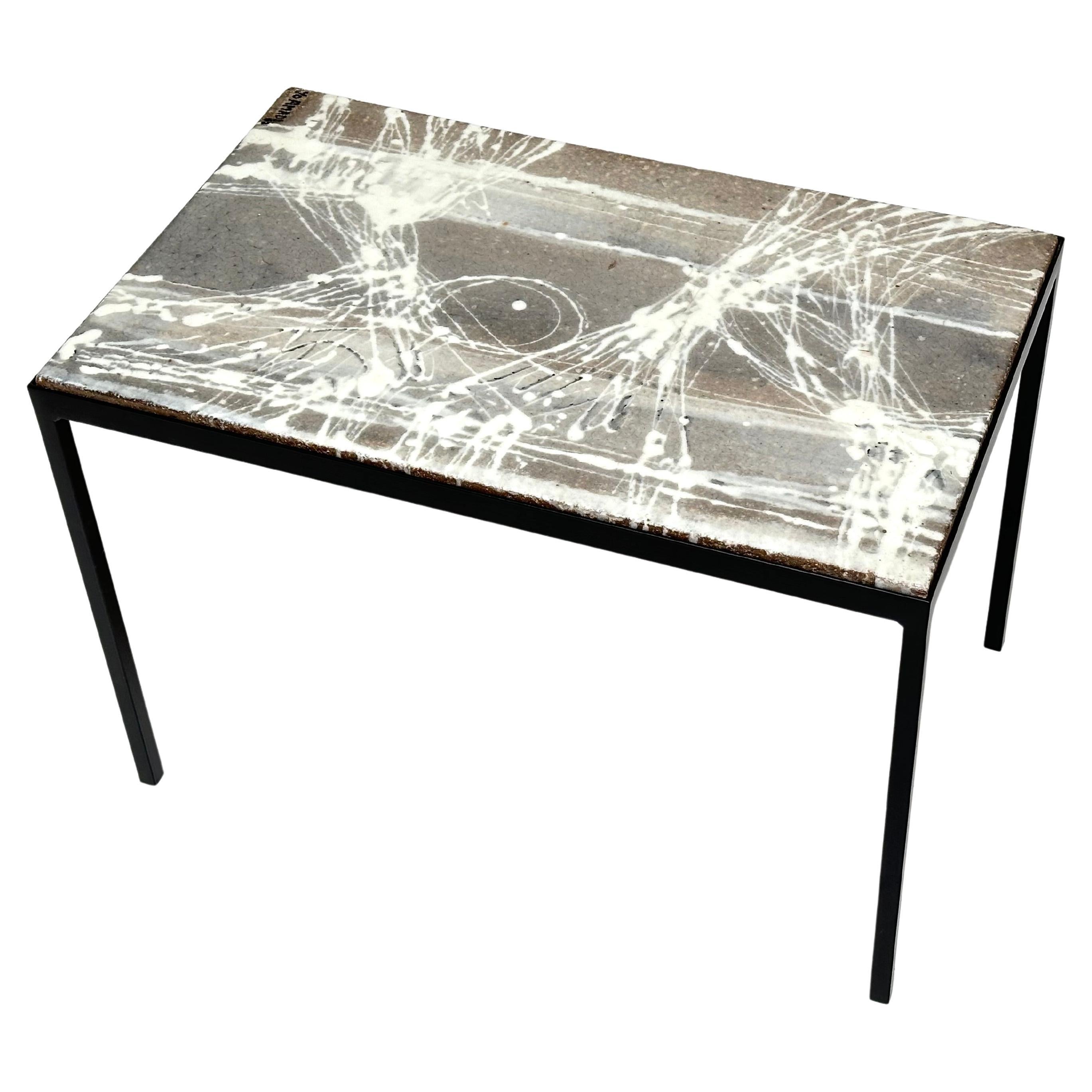 Decorative Low Table, Jo Amado, France 1962 For Sale