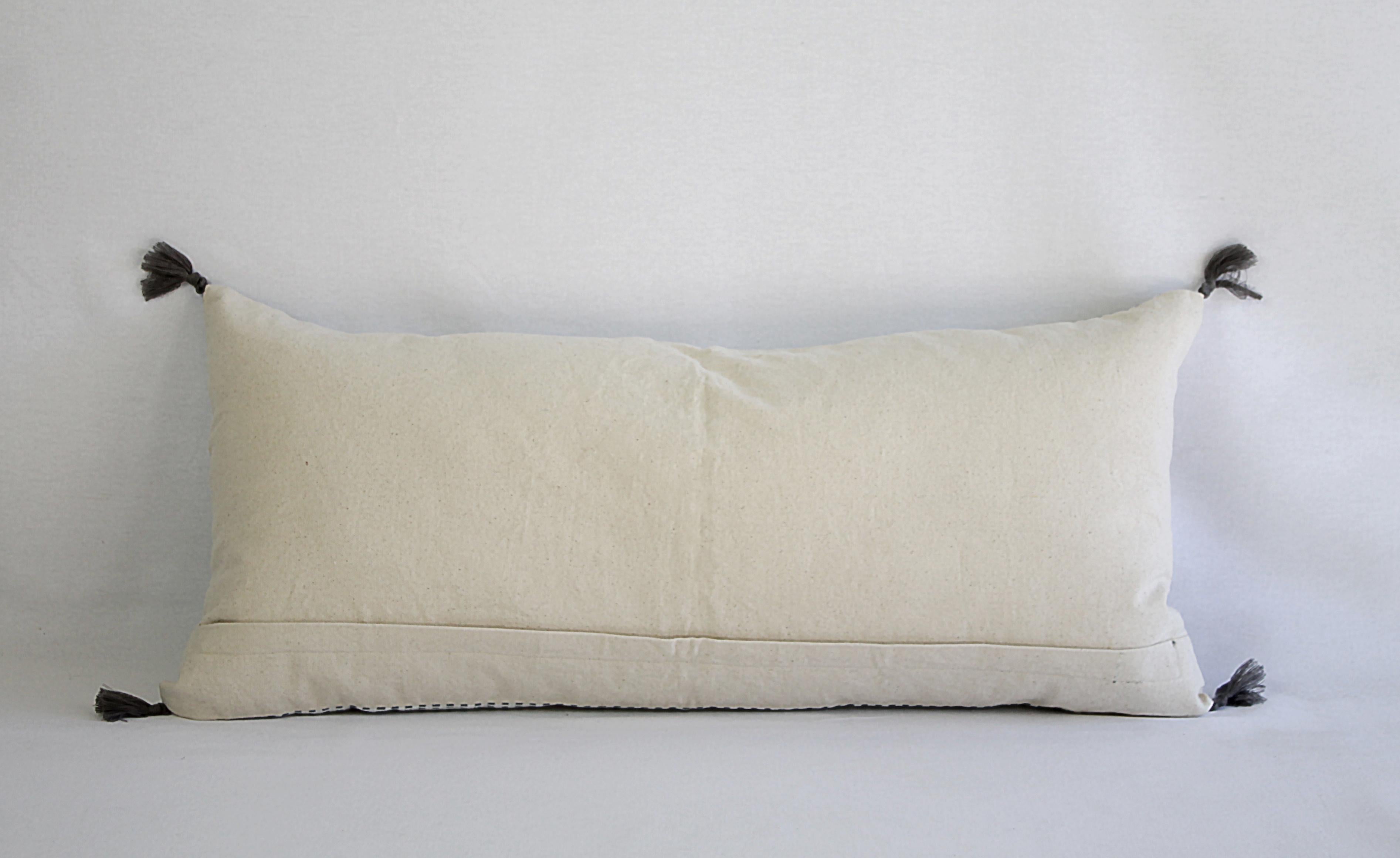Decorative Lumbar Pillow with Fringe 4