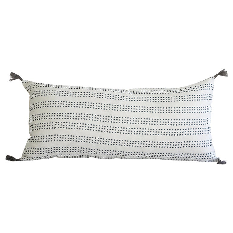 Decorative Lumbar Pillow with Fringe at 1stDibs