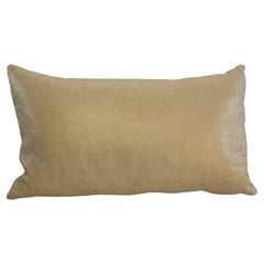 Vintage Lumbar Throw Pillow in Champagne Gold Shimmer