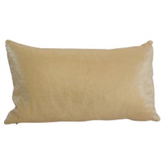 Decorative Luxurious Lumbar Throw Pillow in Champagne Gold Shimmer