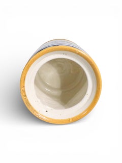 Decorative Majolica Apothecary Jar Made in Italy c 1990's