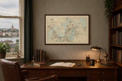 Decorative Map of Chatham, Rochester and Gillingham, Naval Dockyard Plan, 1885