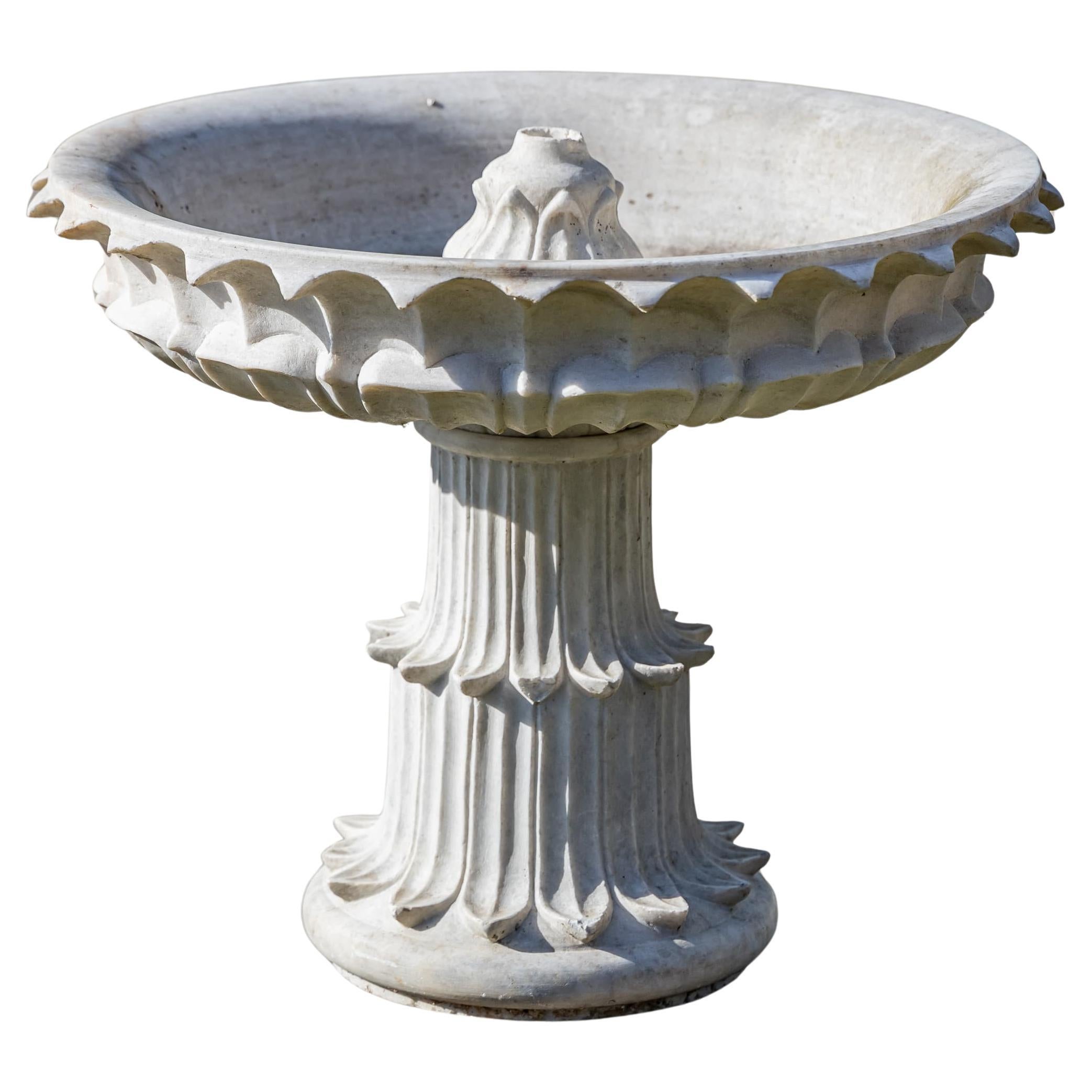 Decorative Marble Bowl as Fountain For Sale