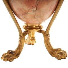 Decorative Marble Vase with Bronze Elements, France, 1860s
