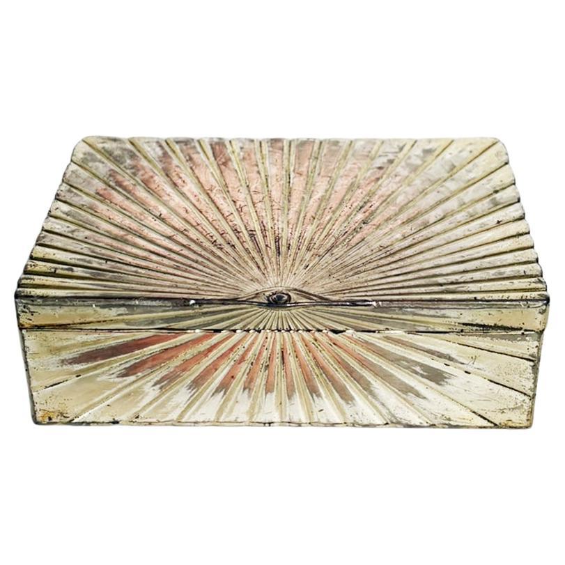 Decorative metal box, France, 1970 For Sale