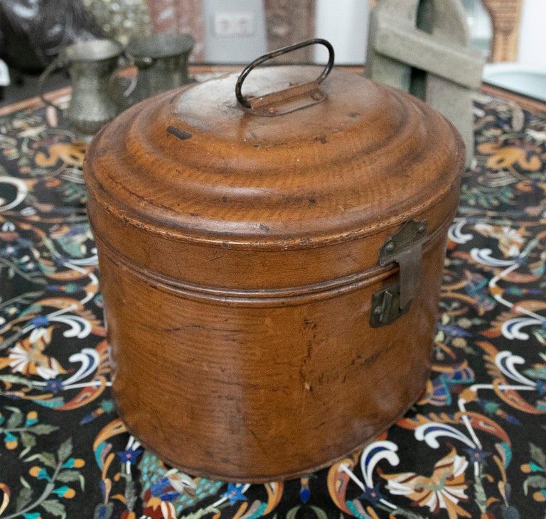 Decorative Metal Box in Brown Tone For Sale at 1stDibs