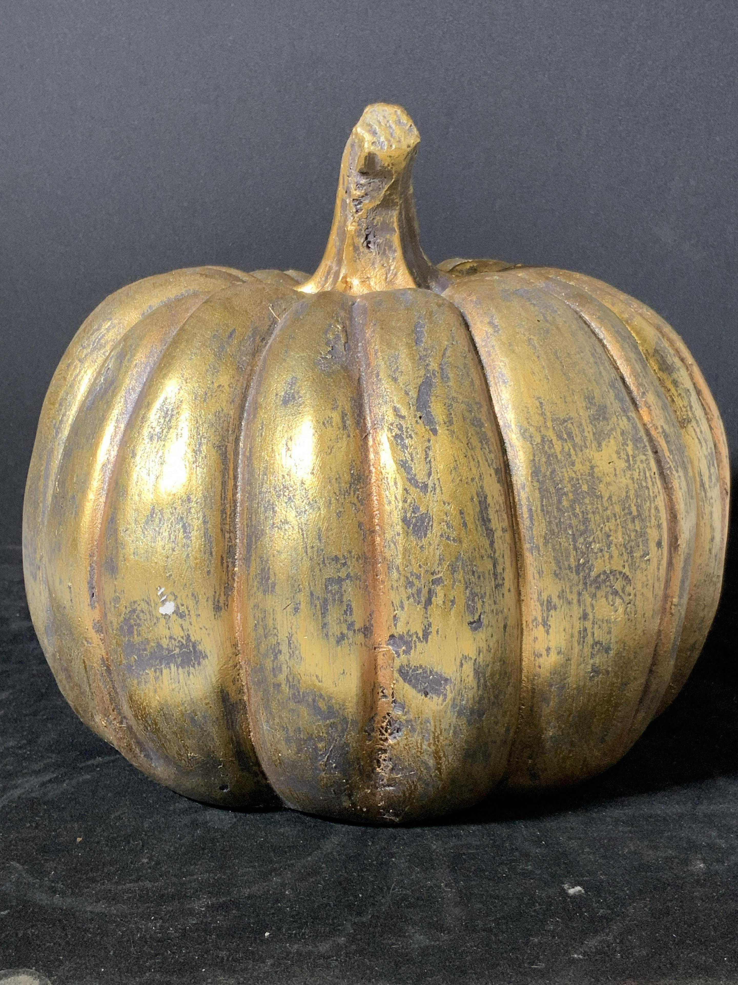 Decorative Metal Centerpiece Pumpkin Sculpture 1
