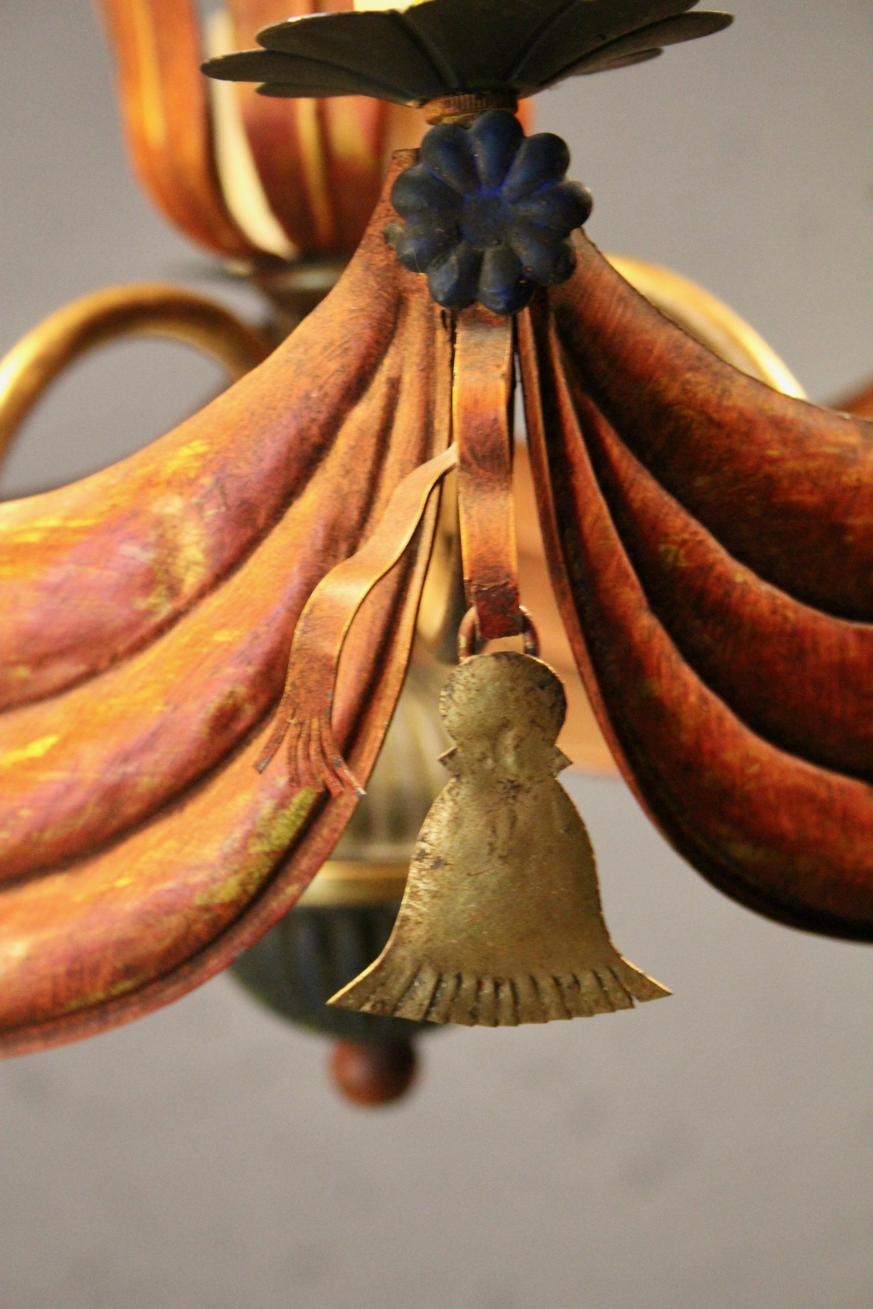 Araña decorativa de metal Metal en venta