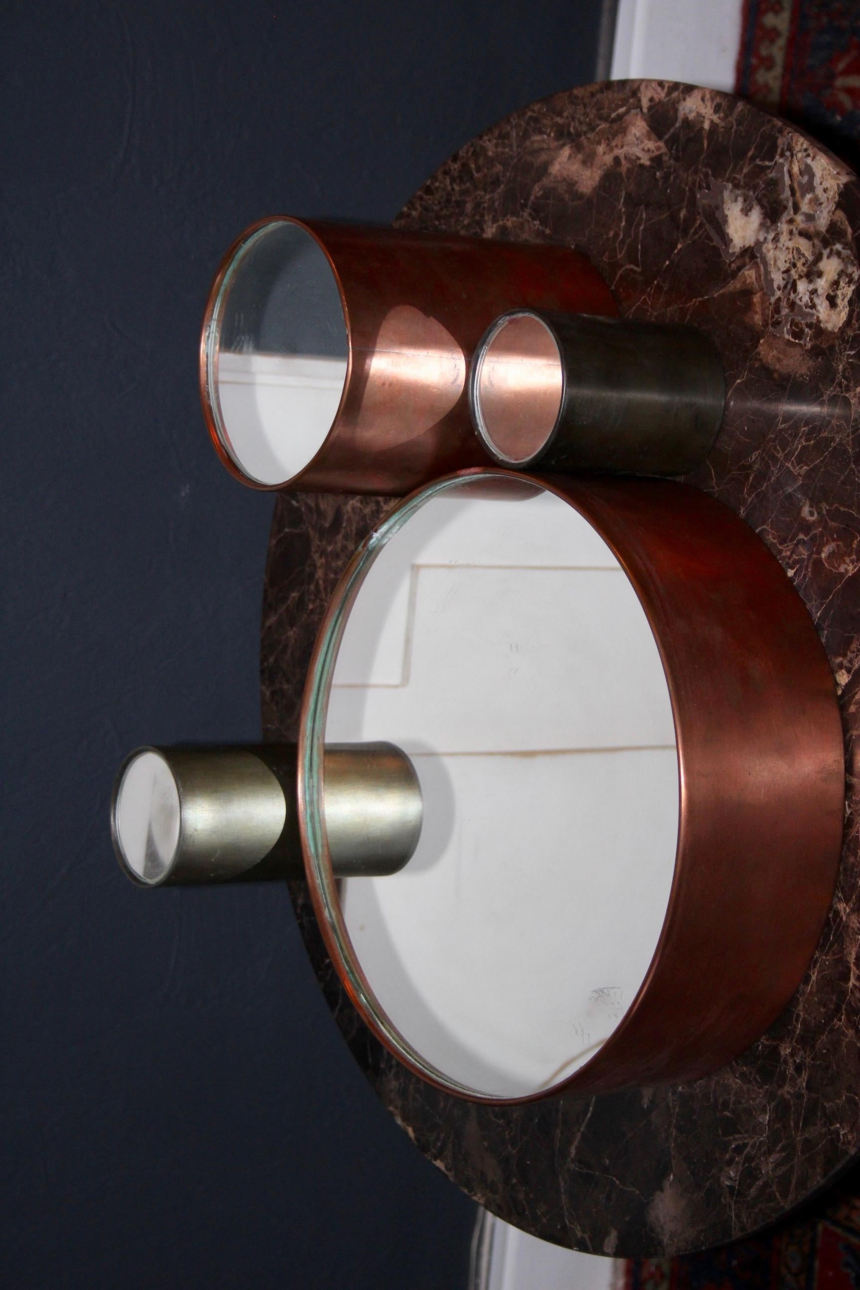 Set di specchi da parete in metallo decorativo