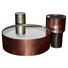 Decorative  metal mirror set