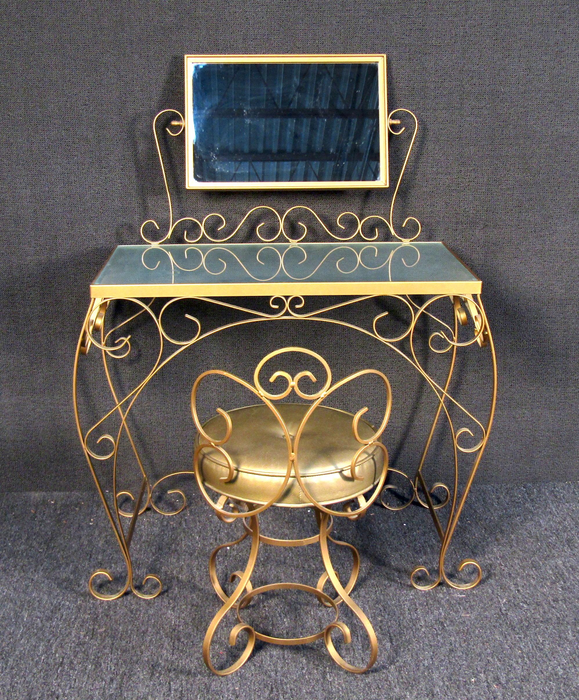 wrought iron dressing table