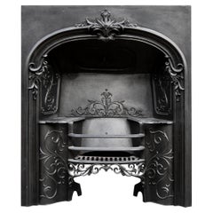 Antique Decorative Mid 19th Century Cast Iron Register Grate