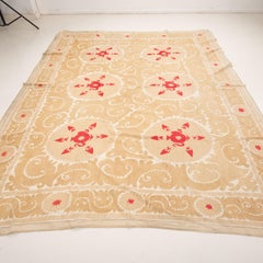 Dekorative Samarkand Suzani, Usbekistan, Mitte des 20. Jahrhunderts