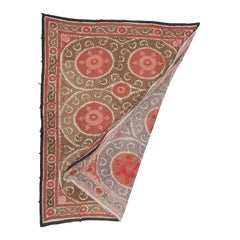 Décoration neutre Samarkand Suzani, Ouzbékistan, milieu du 20e siècle