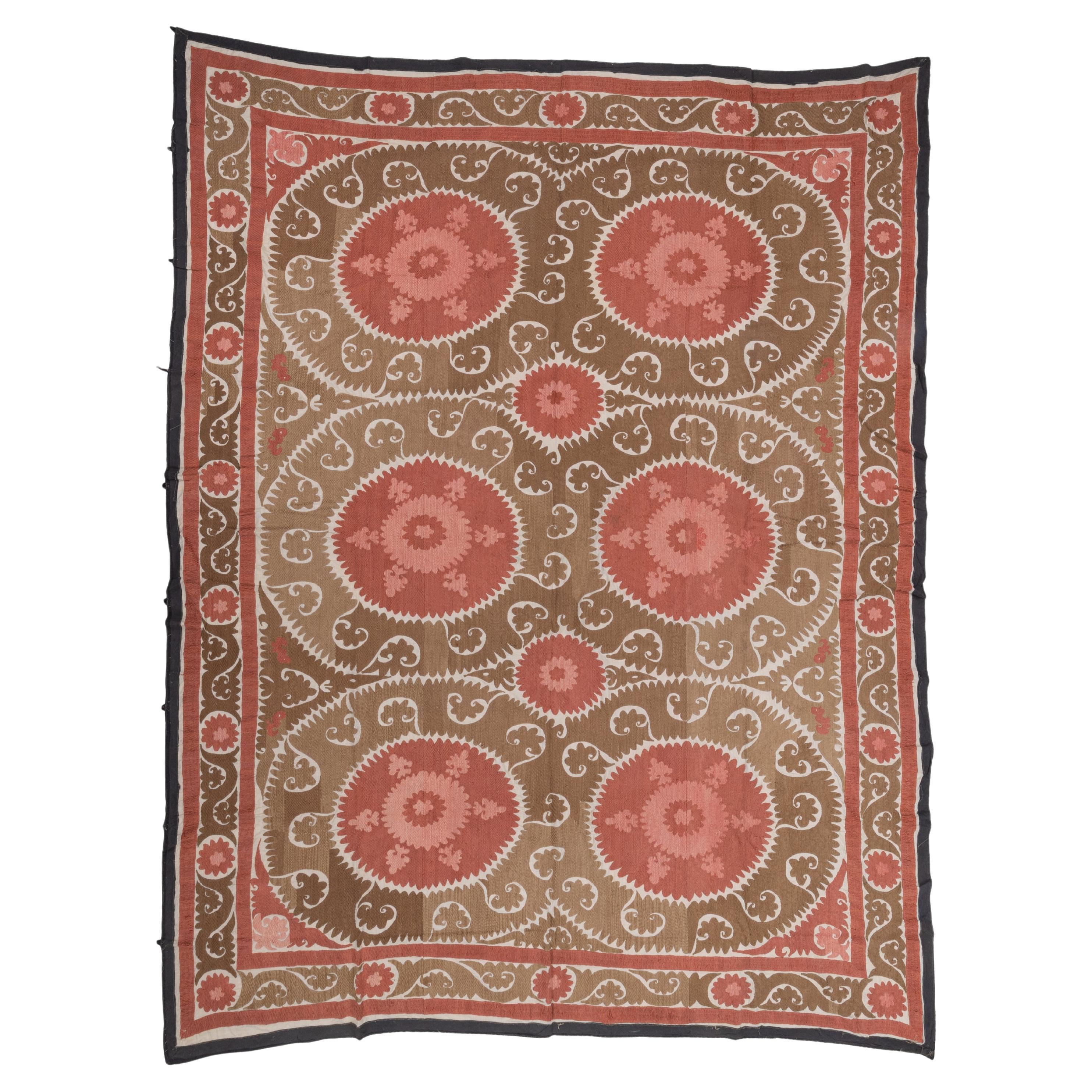 Dekorative Samarkand Suzani, Usbekistan, Mitte des 20. Jahrhunderts