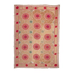 Decorative Mid-20th C.  Samarkand Suzani, Uzbekistan