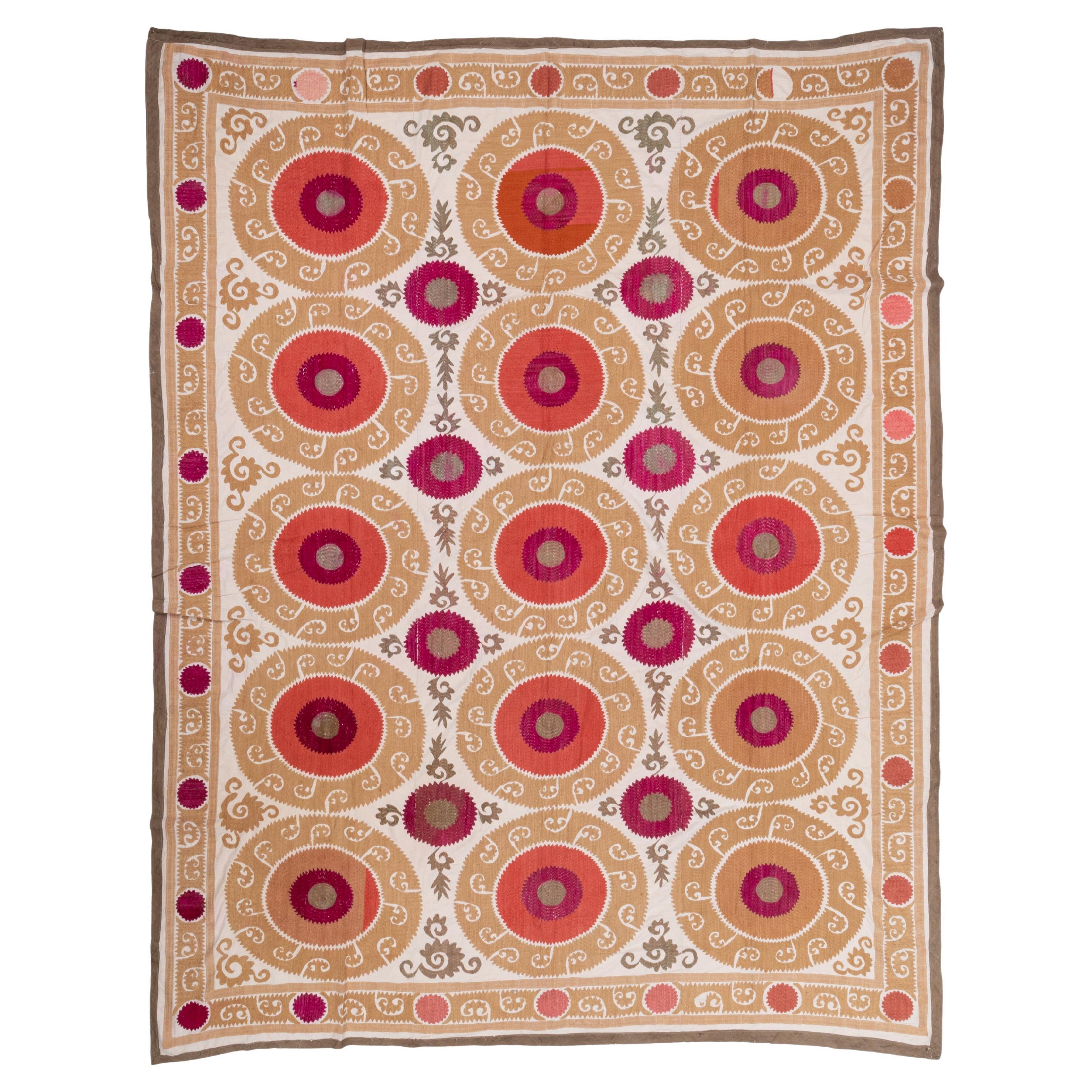 Dekorativ Mitte 20. Jh.  Samarkand Suzani, Usbekistan
