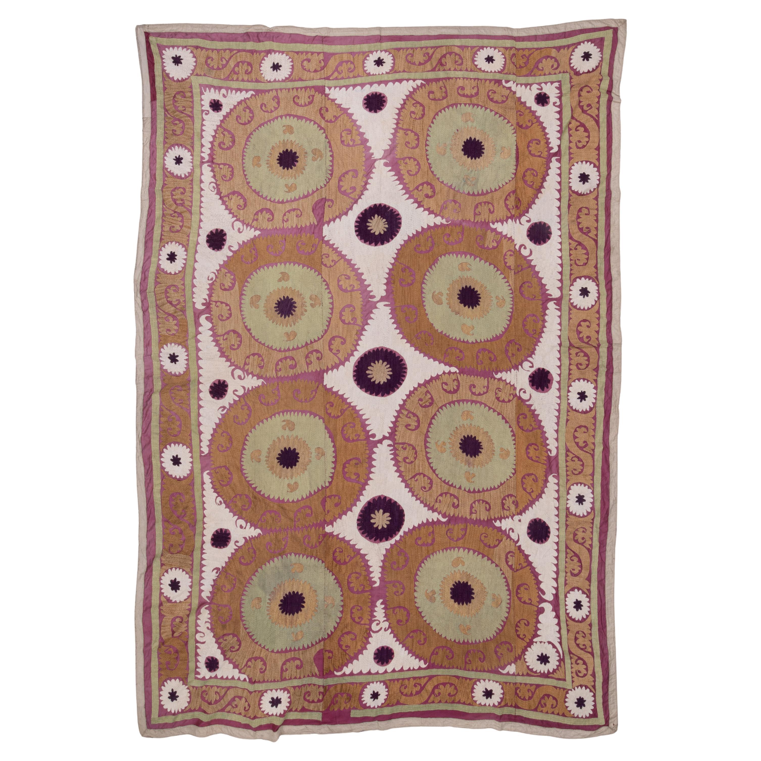 Dekorativ Mitte 20. Jh.  Samarkand Suzani, Usbekistan