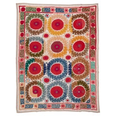 Decorativo Mediados del S. XX  Samarcanda Suzani, Uzbekistán