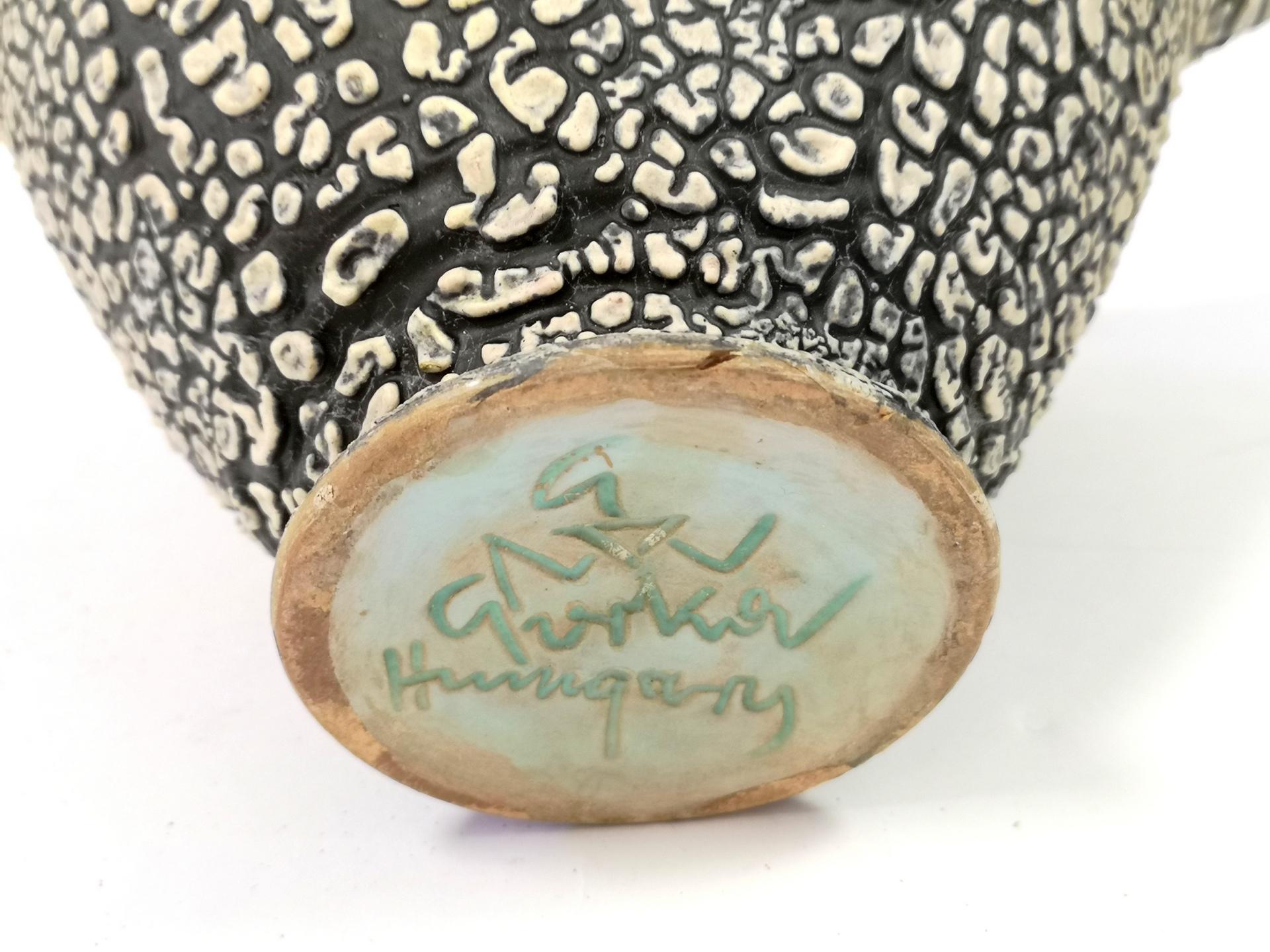 Mid-20th Century Decorative Mid-Century Ceramic Bowl by Ceramicist Geza Gorka, 1960's