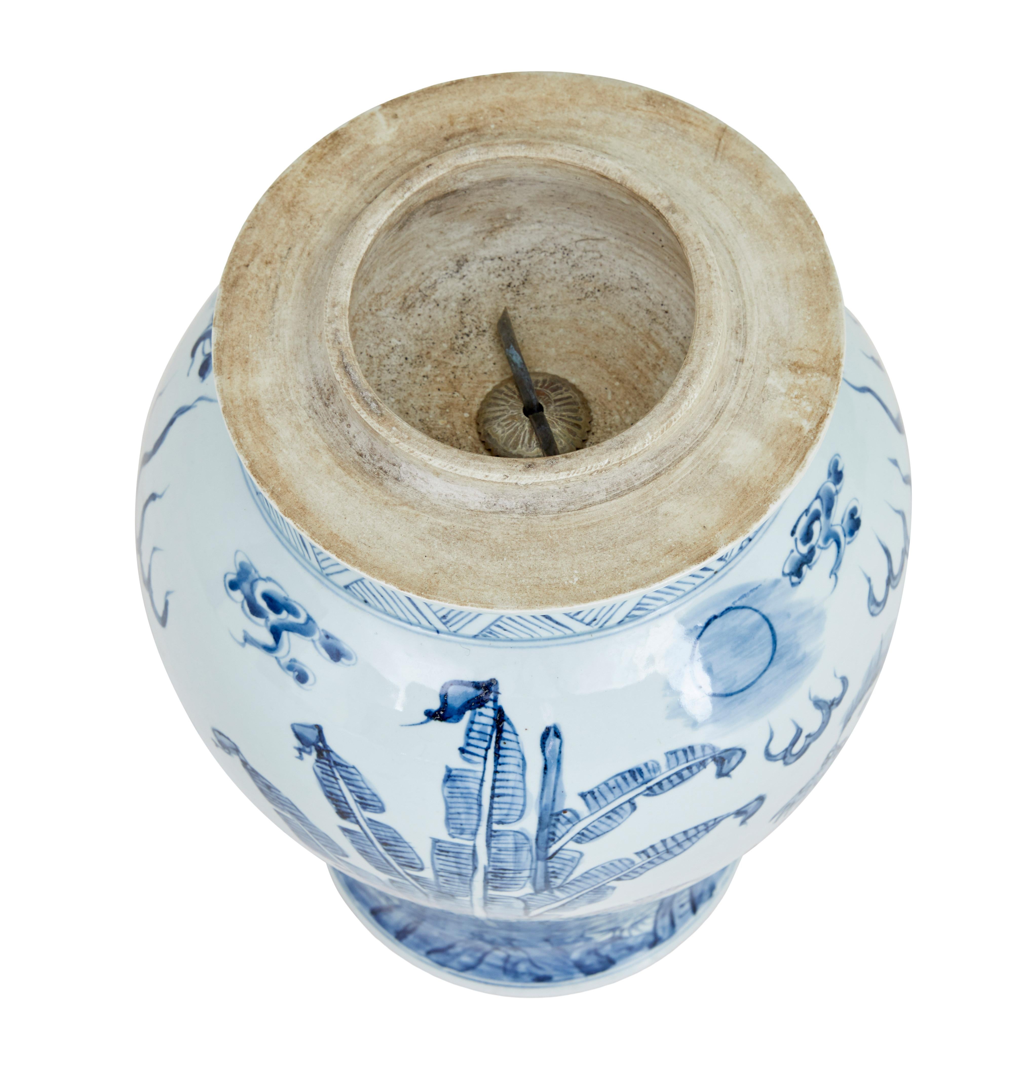 Chinese Decorative mid century ceramic ginger jar For Sale