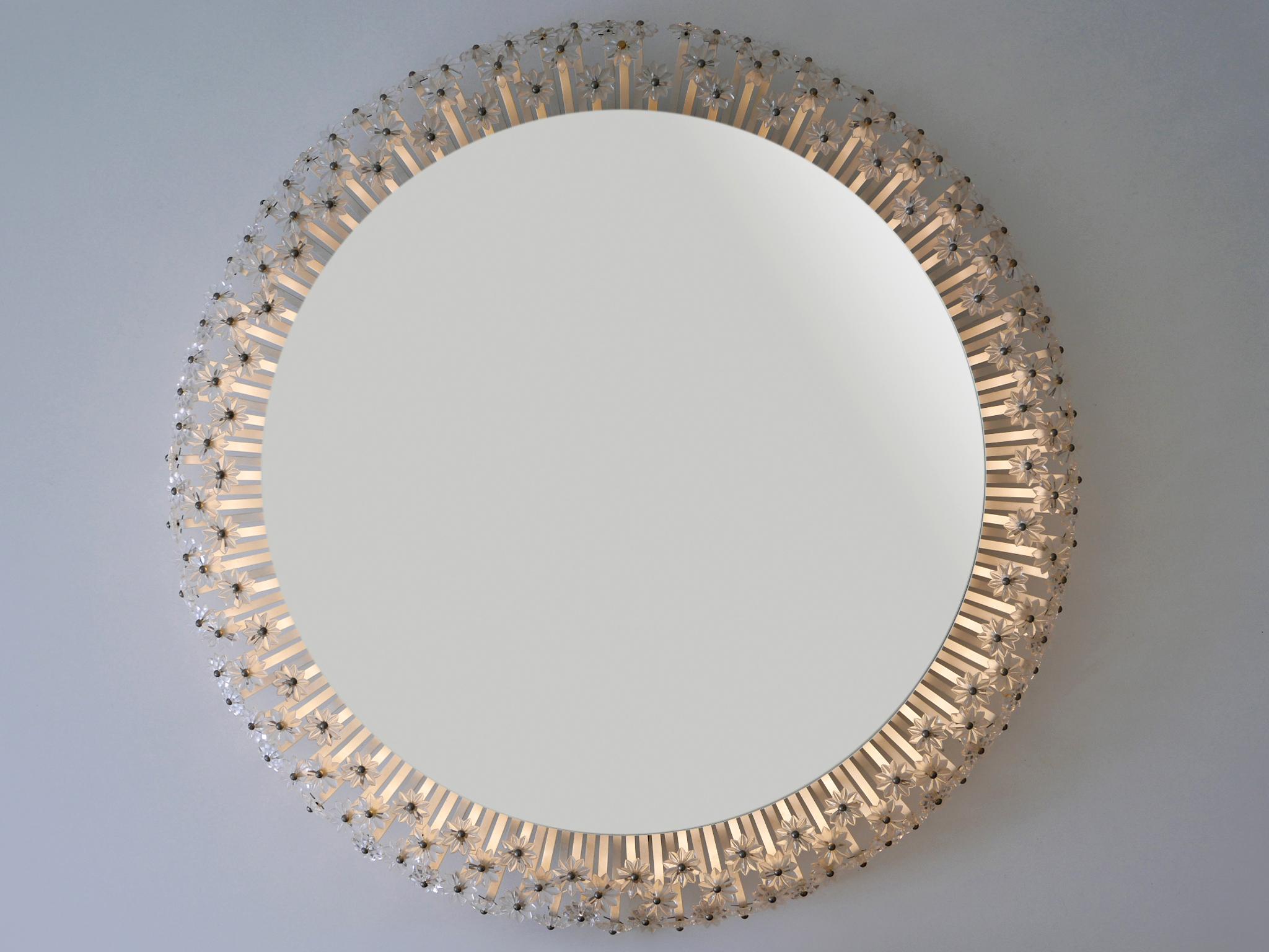 Decorative Mid-Century Modern Backlit Wall Mirror by Schöninger Germany 1960s For Sale 5