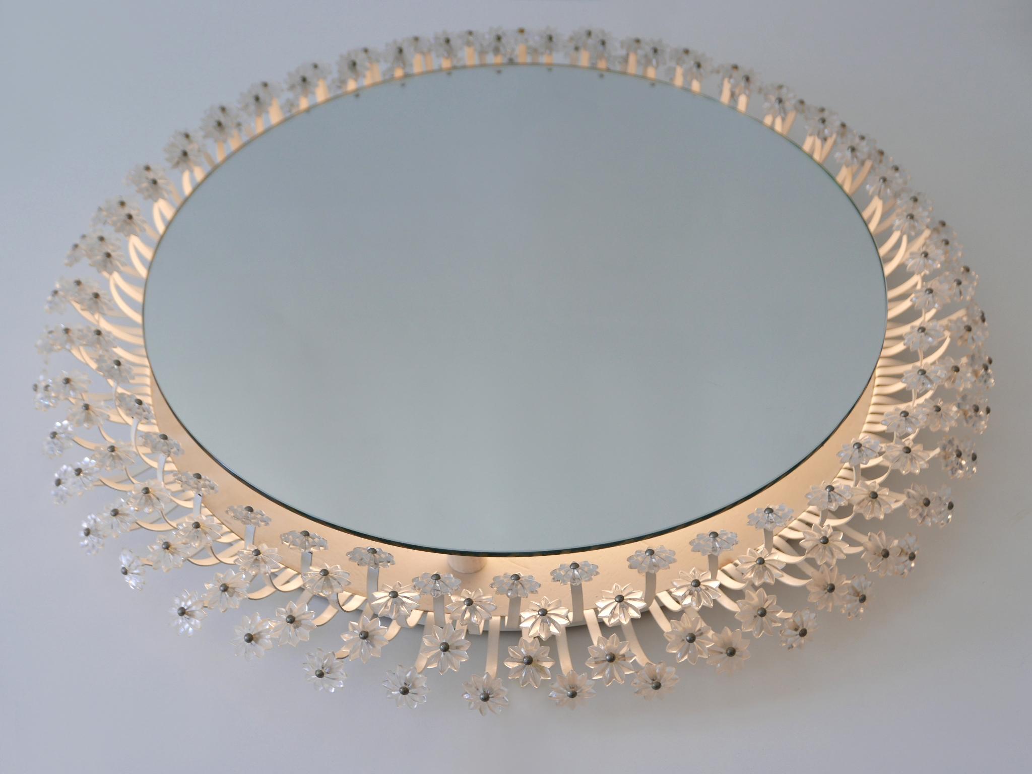 Decorative Mid-Century Modern Backlit Wall Mirror by Schöninger Germany 1960s For Sale 2