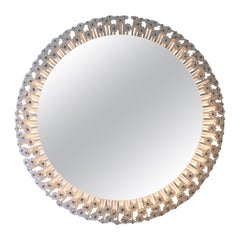 Decorative Mid-Century Modern Backlit Wall Mirror by Schöninger Germany 1960s