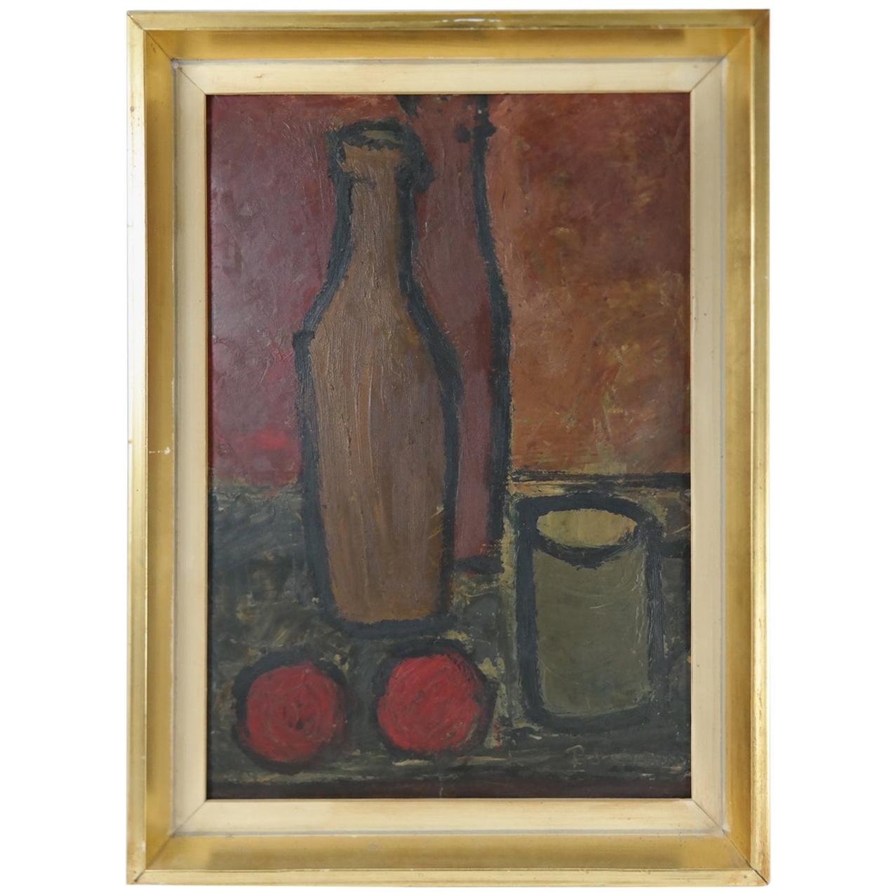 Decorative Mid-century Still Life by Endre Boszin from 1970