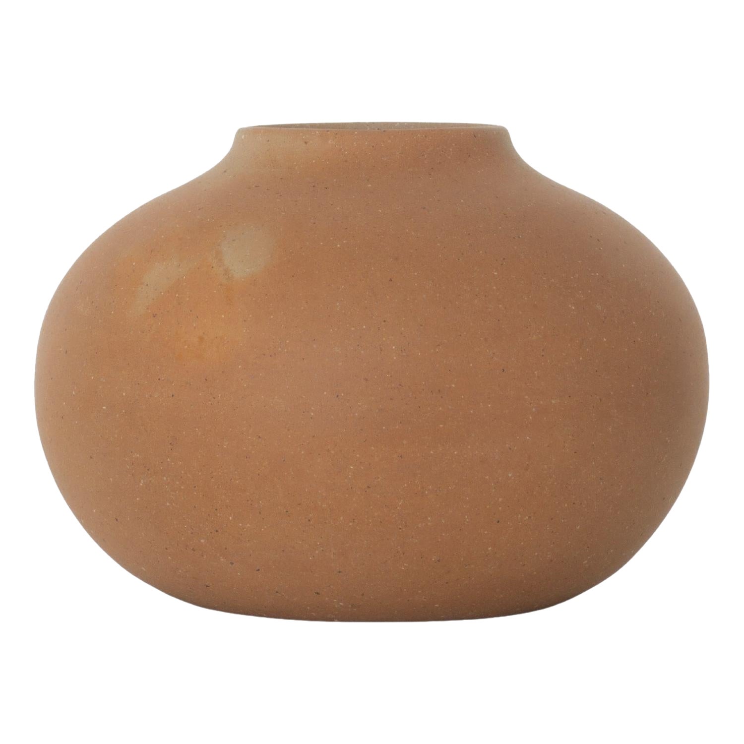 Vase décoratif minimaliste en argile naturelle. Esencial 02. Smooth Soft Finish By Raíz Mx
