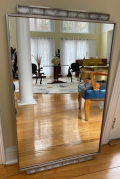 Decorative mirror with R. Lalique glass