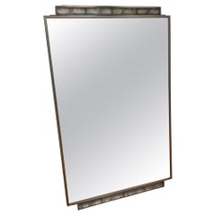 Decorative mirror with R. Lalique glass Decorative mirror with R. Lalique glass