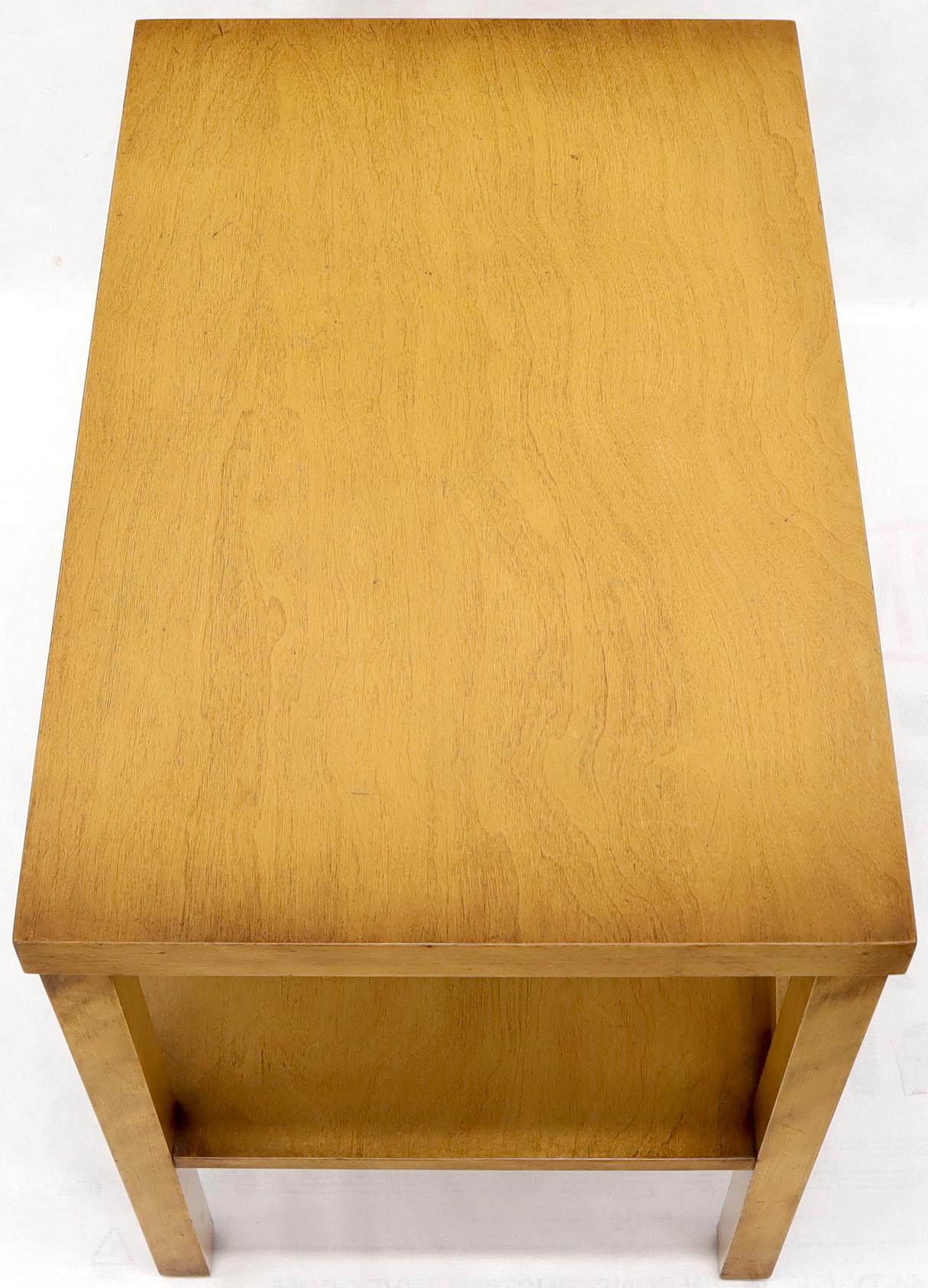 Hardwood Decorative Modern Design Faux Finish One Shelf Side End Table For Sale