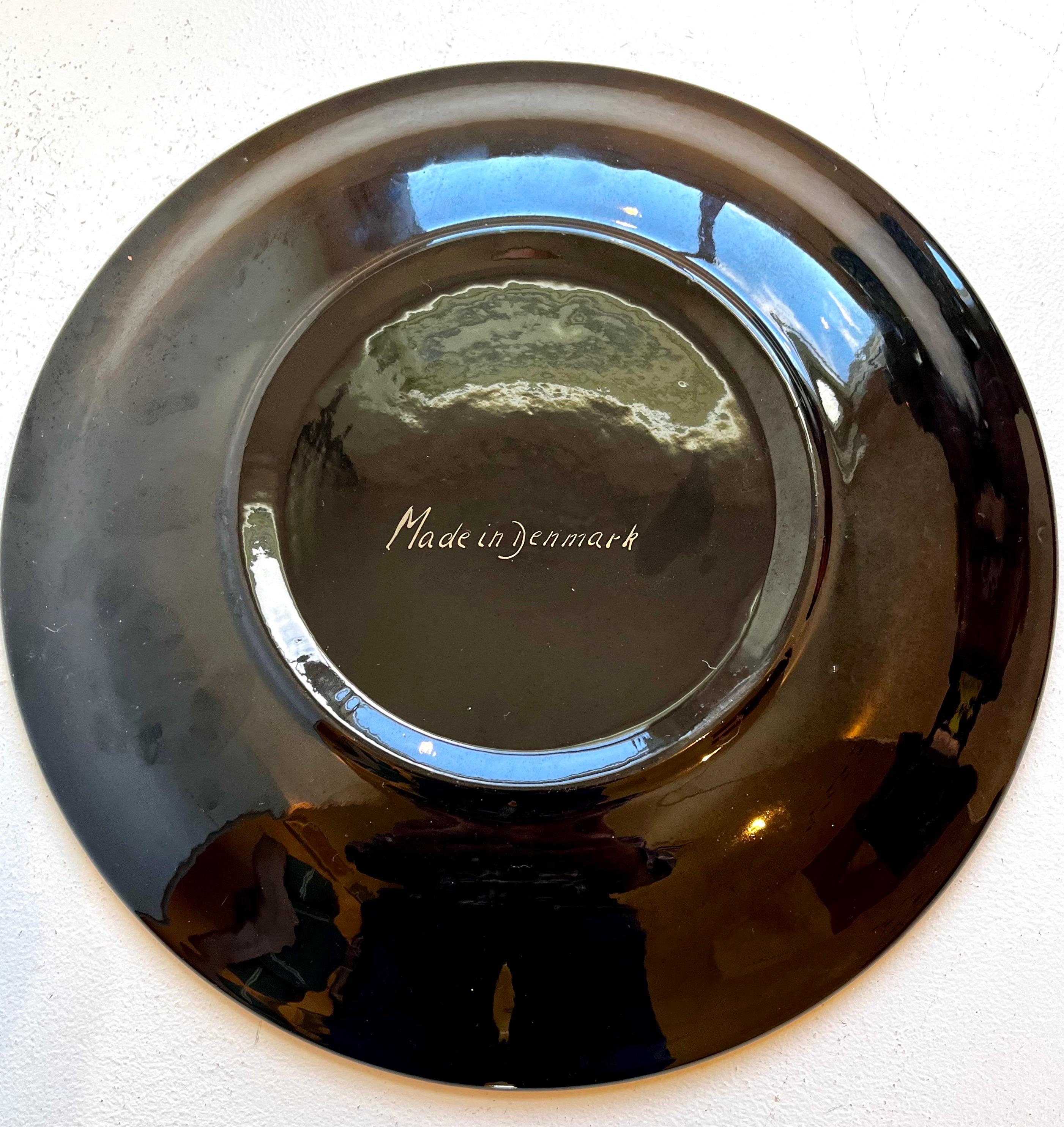 Scandinavo moderno Ciotola centrotavola decorativa con piastrelle a mosaico, danese, anni '70 in vendita