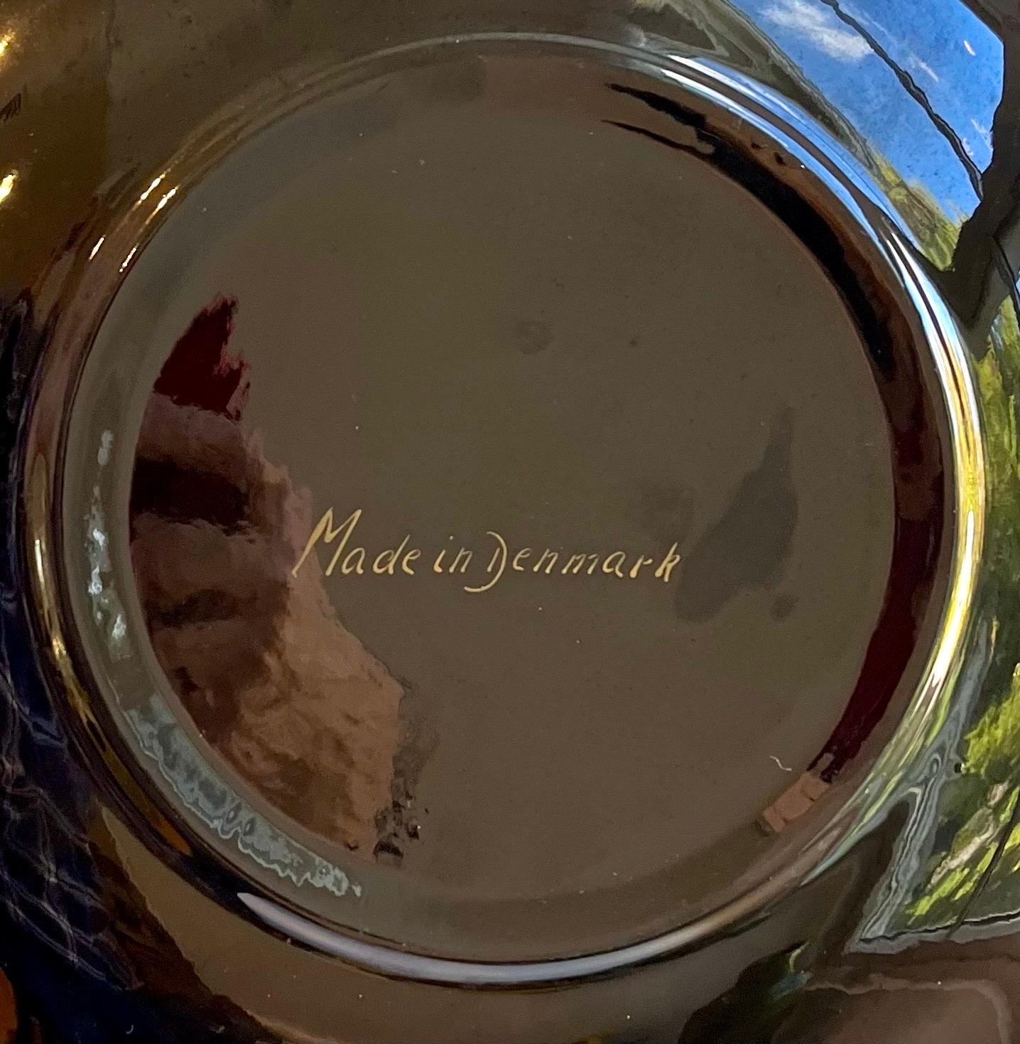 Danese Ciotola centrotavola decorativa con piastrelle a mosaico, danese, anni '70 in vendita