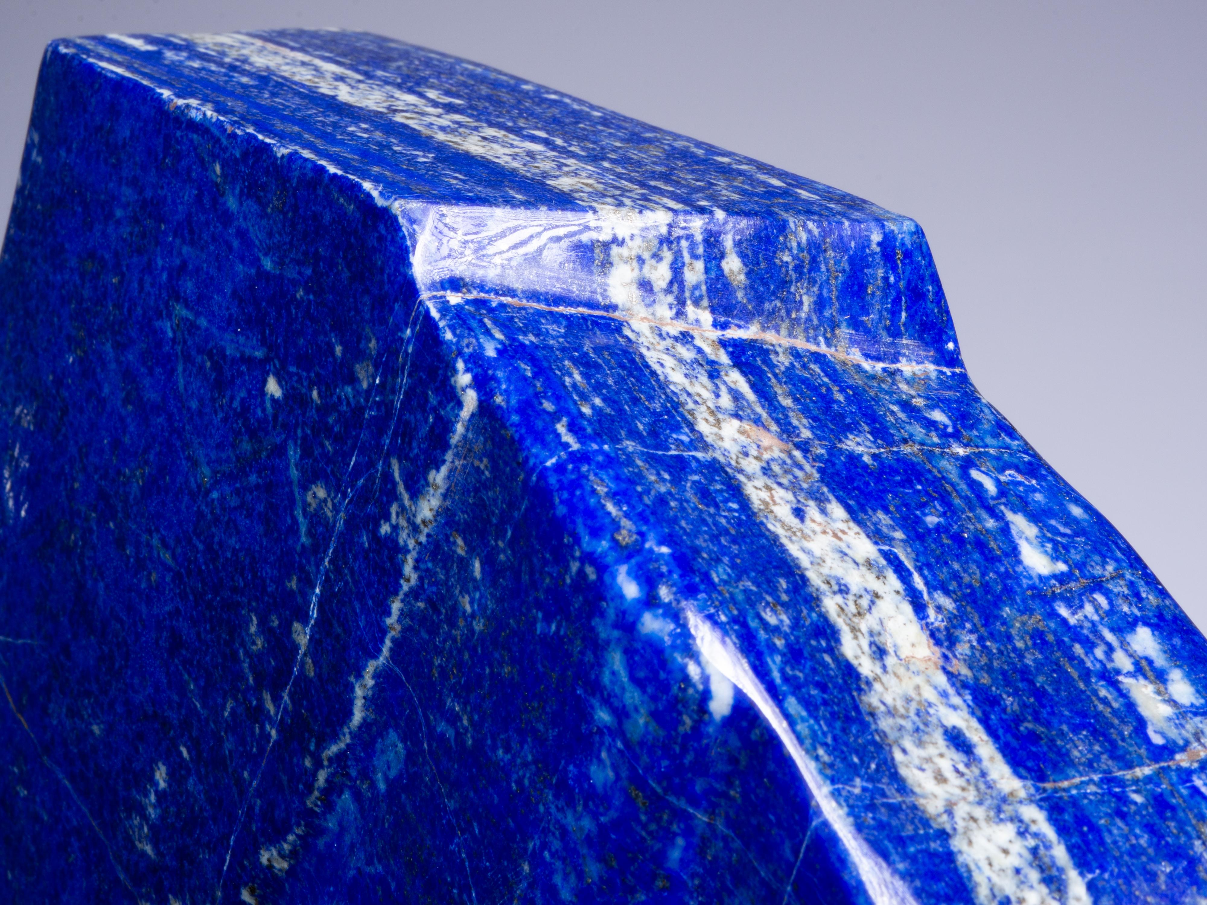 Decorative Mounted Lapis Lazuli Section For Sale 9