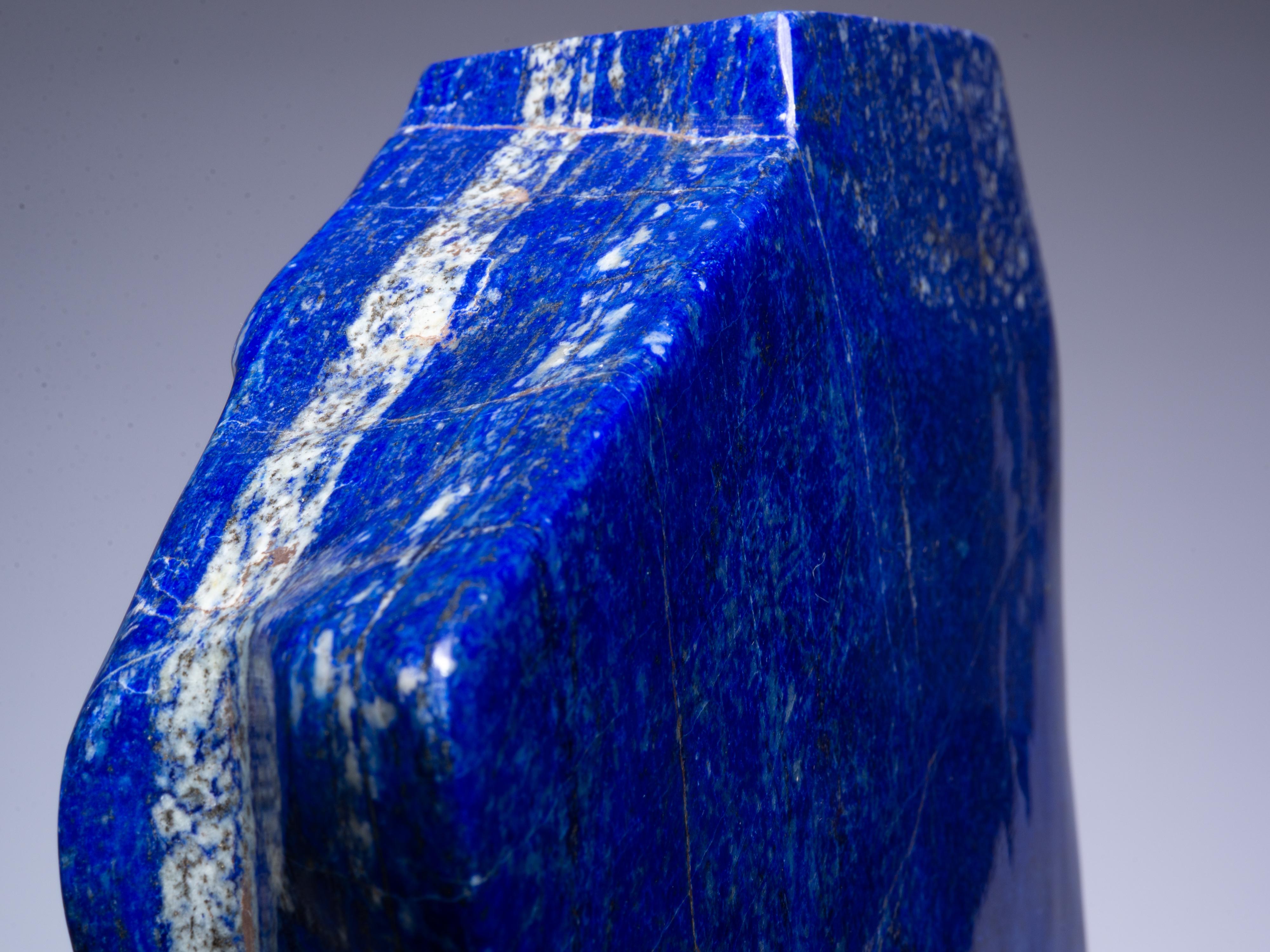 Decorative Mounted Lapis Lazuli Section For Sale 10