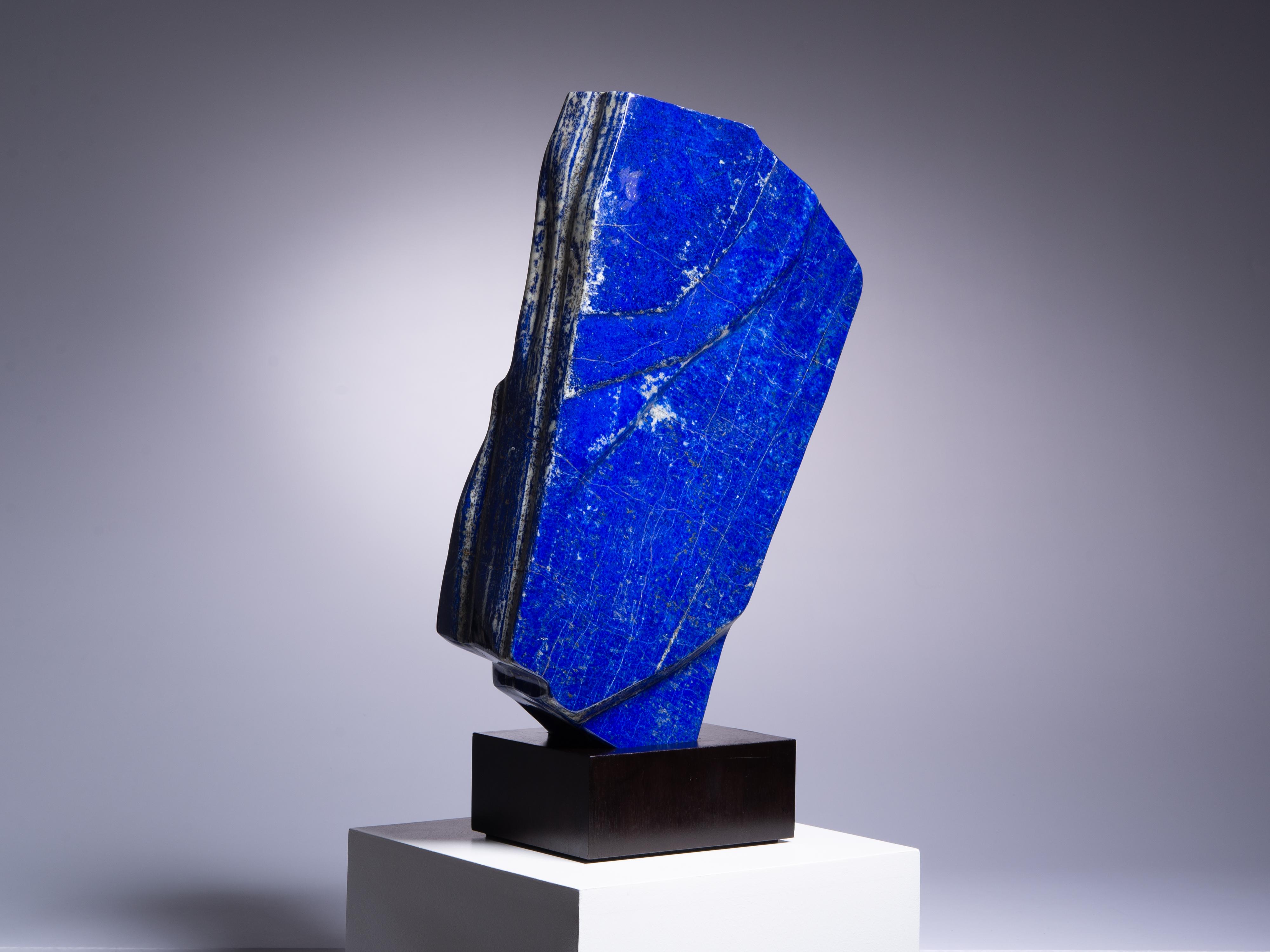 Decorative Mounted Lapis Lazuli Section For Sale 1