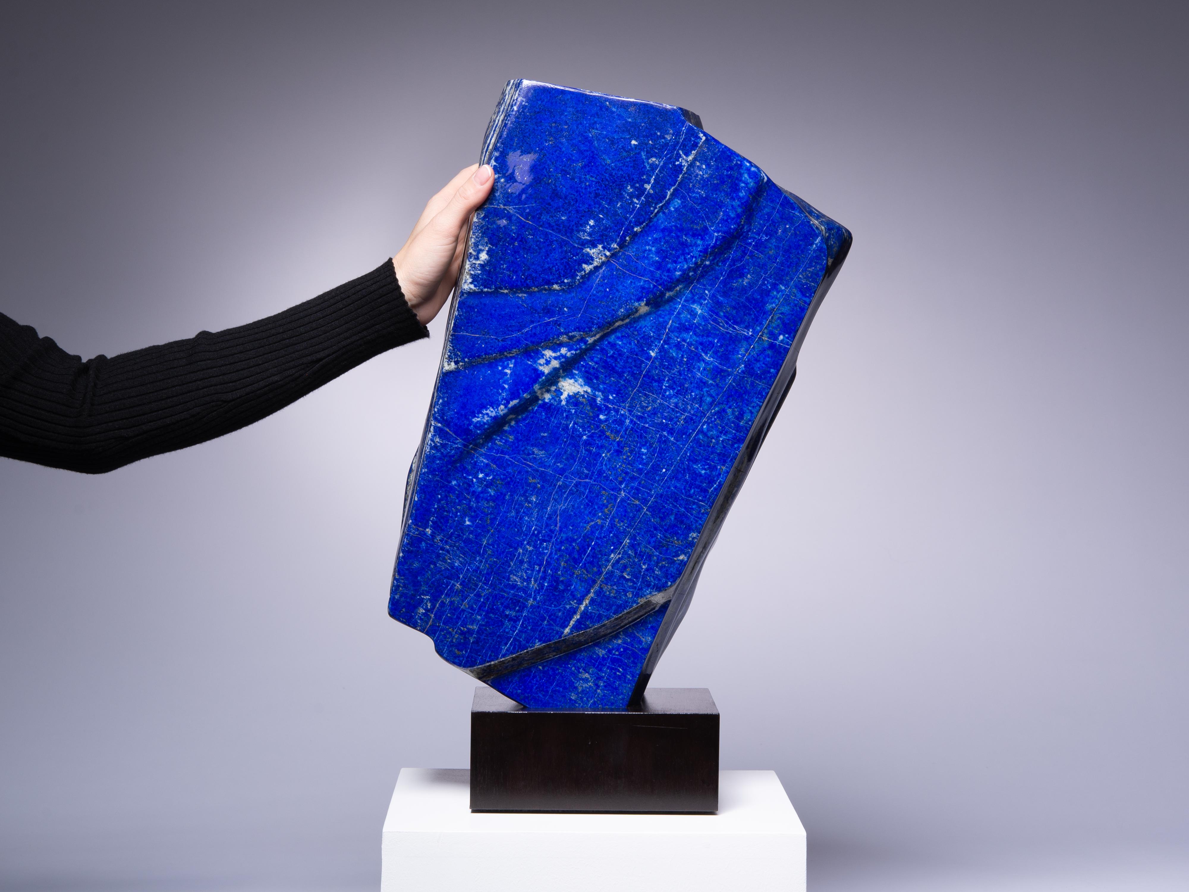 Decorative Mounted Lapis Lazuli Section For Sale 3
