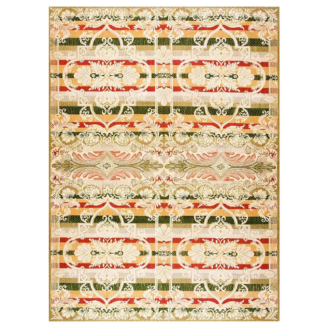 Dekorativer Multicolor Ground Zeitgenössischer handgewebter Flachgewebe-Teppich mit Nadelspitze