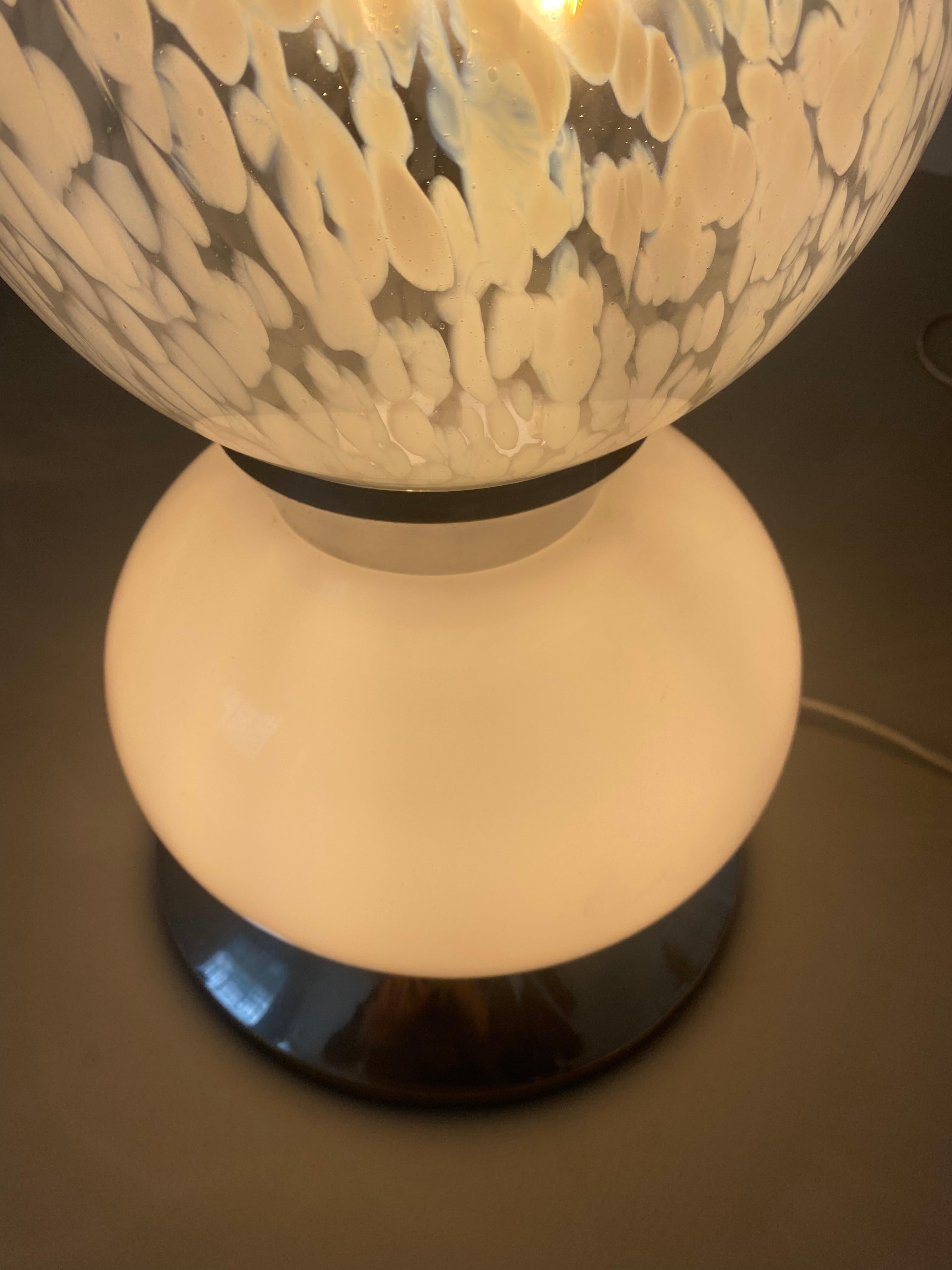 Decorative Murano Glass Floor / Table Lamp, Carlo Nason for Mazzega For Sale 4